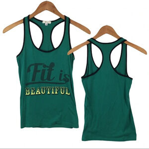 WS601 Yogi Fit Is Beautiful Gym Workout Tank Top S